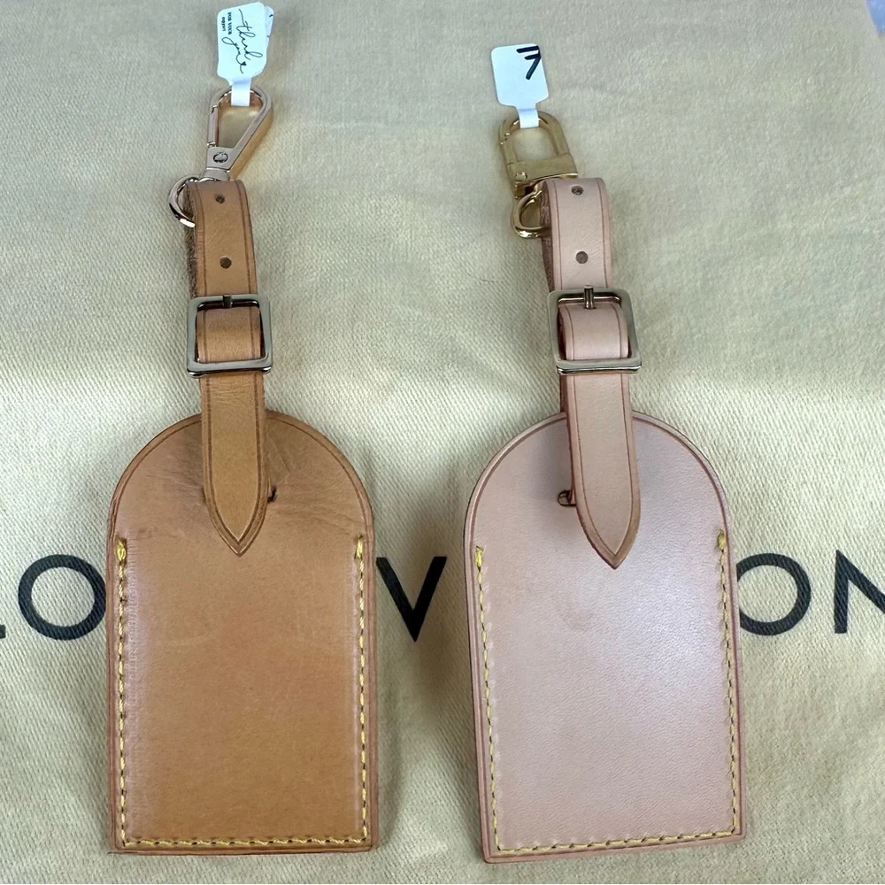Louis Vuitton Leather Luggage Name Tag Bag charm keychains CUSTOMIZED - Picture 9 of 9
